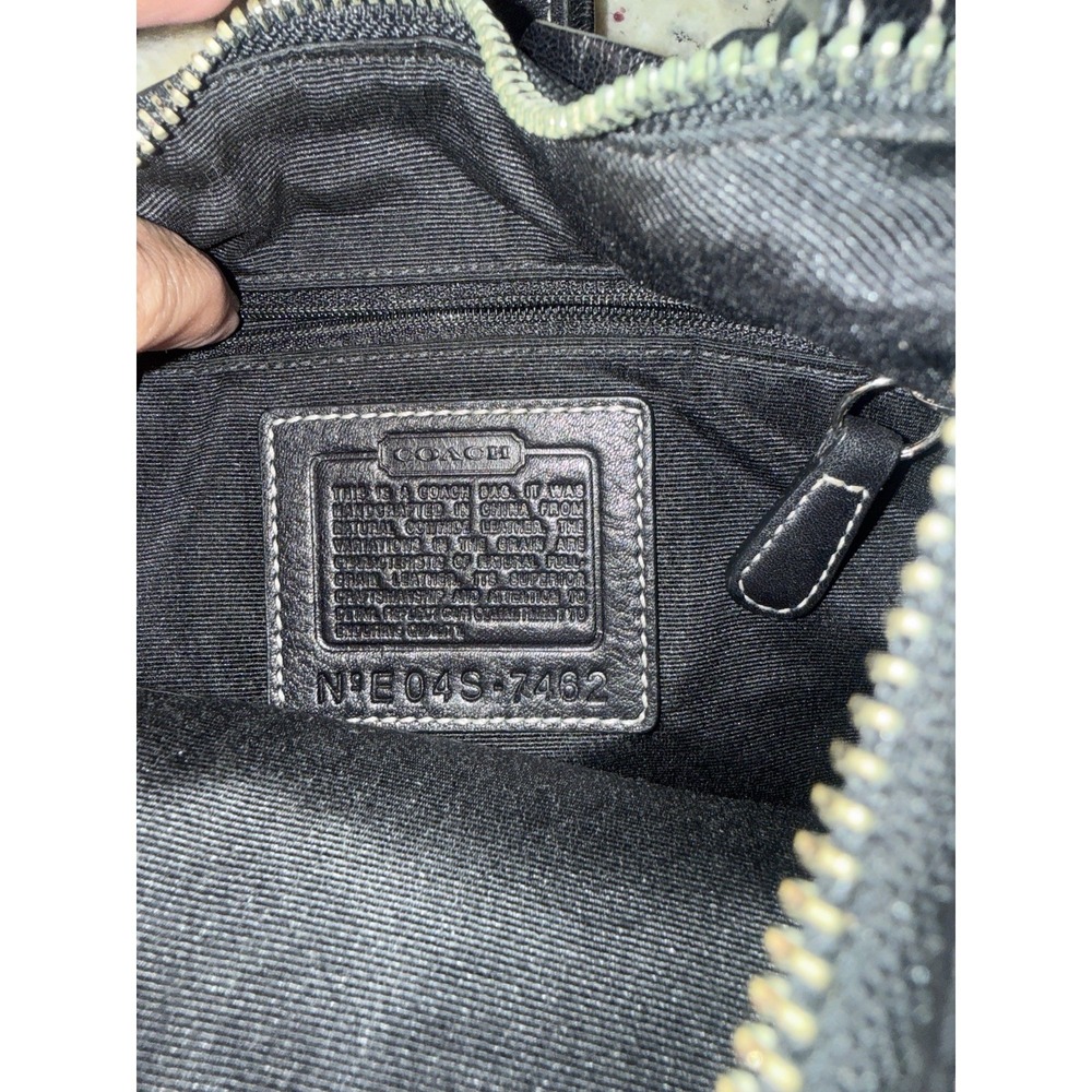 Vtg Coach Bag Black Leather Hampton Soho Hobo Buckle E04S-7462 Y2K - Picture 7 of 13